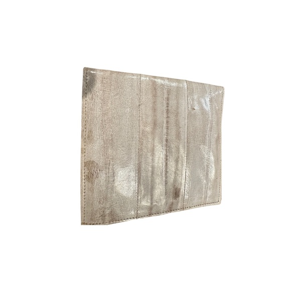 Genuine Eel Skin Wallet - Cream  Color -New - Picture 13 of 16